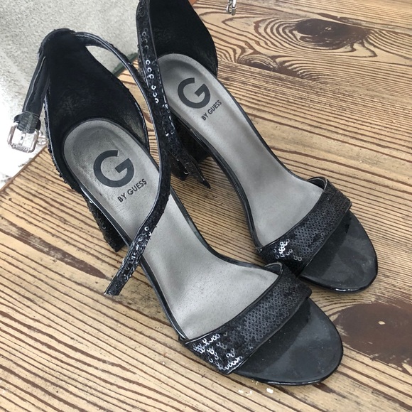 Guess Strappy Sequin Heels - Picture 3 of 4